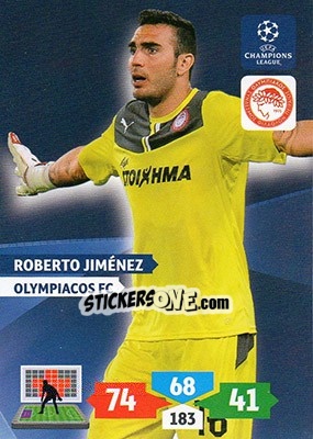 Figurina Roberto Jiménez - UEFA Champions League 2013-2014. Adrenalyn XL - Panini