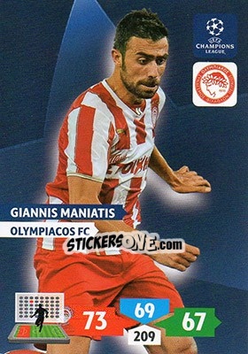 Sticker Giannis Maniatis - UEFA Champions League 2013-2014. Adrenalyn XL n. 200 - Panini