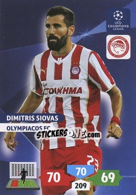 Sticker Dimitris Siovas - UEFA Champions League 2013-2014. Adrenalyn XL - Panini
