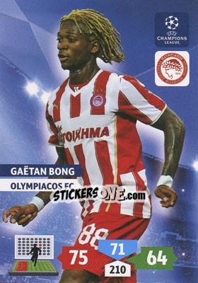 Cromo Gaëtan Bong - UEFA Champions League 2013-2014. Adrenalyn XL - Panini