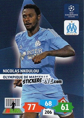 Cromo Nicolas Nkoulou - UEFA Champions League 2013-2014. Adrenalyn XL - Panini