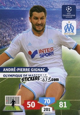 Sticker André-Pierre Gignac - UEFA Champions League 2013-2014. Adrenalyn XL n. 214 - Panini