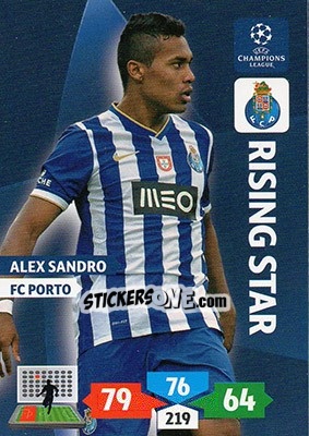 Sticker Alex Sandro - UEFA Champions League 2013-2014. Adrenalyn XL n. 218 - Panini