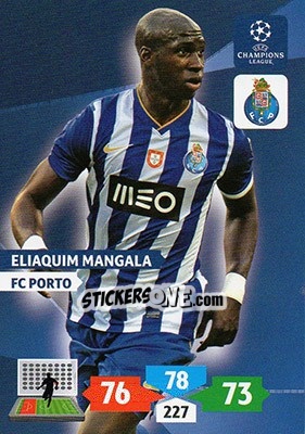Sticker Eliaquim Mangala - UEFA Champions League 2013-2014. Adrenalyn XL n. 219 - Panini