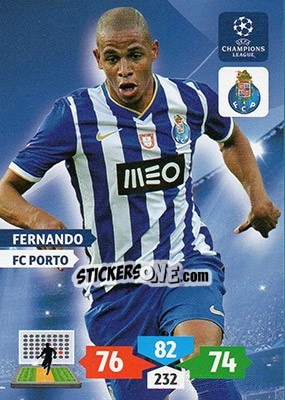 Figurina Fernando - UEFA Champions League 2013-2014. Adrenalyn XL - Panini