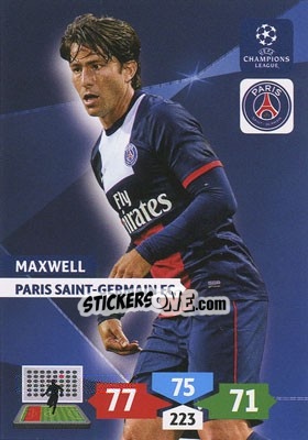 Sticker Maxwell - UEFA Champions League 2013-2014. Adrenalyn XL n. 228 - Panini