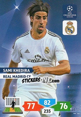 Sticker Sami Khedira - UEFA Champions League 2013-2014. Adrenalyn XL - Panini