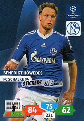 Sticker Benedikt Höwedes - UEFA Champions League 2013-2014. Adrenalyn XL n. 245 - Panini