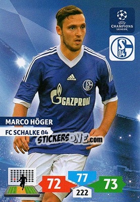 Sticker Marco Höger - UEFA Champions League 2013-2014. Adrenalyn XL - Panini