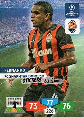 Sticker Fernando - UEFA Champions League 2013-2014. Adrenalyn XL - Panini