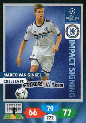 Figurina Marco van Ginkel - UEFA Champions League 2013-2014. Adrenalyn XL n. 273 - Panini