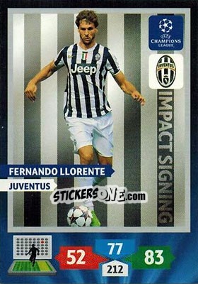 Sticker Fernando Llorente - UEFA Champions League 2013-2014. Adrenalyn XL n. 275 - Panini