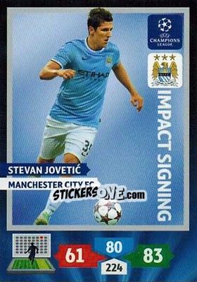 Sticker Stevan Jovetic - UEFA Champions League 2013-2014. Adrenalyn XL - Panini