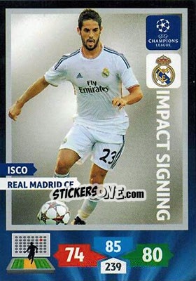 Sticker Isco - UEFA Champions League 2013-2014. Adrenalyn XL n. 285 - Panini