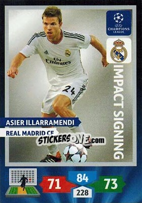 Sticker Asier Illarramendi - UEFA Champions League 2013-2014. Adrenalyn XL n. 286 - Panini