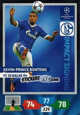 Sticker Kevin-Prince Boateng - UEFA Champions League 2013-2014. Adrenalyn XL n. 287 - Panini