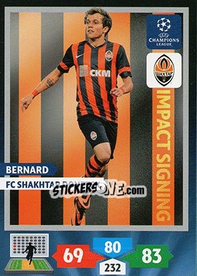 Sticker Bernard - UEFA Champions League 2013-2014. Adrenalyn XL - Panini
