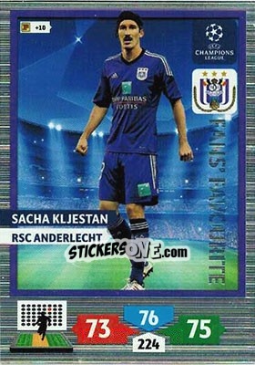 Sticker Sacha Kljestan - UEFA Champions League 2013-2014. Adrenalyn XL n. 290 - Panini