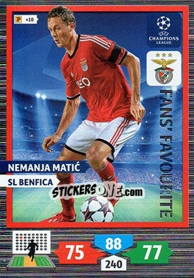 Cromo Nemanja Matic - UEFA Champions League 2013-2014. Adrenalyn XL - Panini