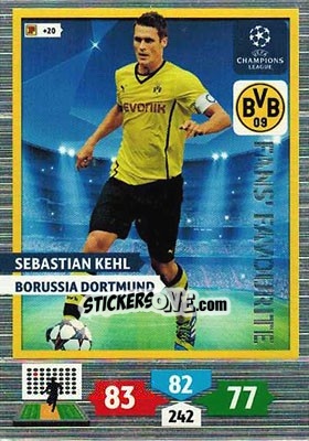 Sticker Sebastian Kehl - UEFA Champions League 2013-2014. Adrenalyn XL n. 298 - Panini