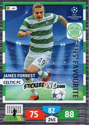 Sticker James Forrest - UEFA Champions League 2013-2014. Adrenalyn XL n. 299 - Panini