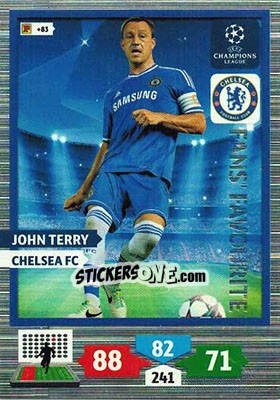 Sticker John Terry - UEFA Champions League 2013-2014. Adrenalyn XL n. 300 - Panini