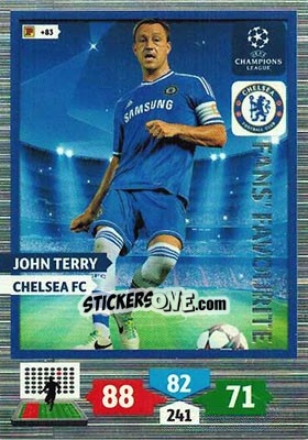 Sticker John Terry - UEFA Champions League 2013-2014. Adrenalyn XL - Panini