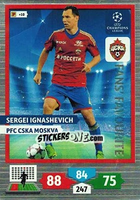 Cromo Sergei Ignashevich - UEFA Champions League 2013-2014. Adrenalyn XL - Panini