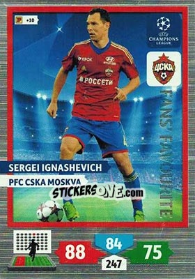 Figurina Sergei Ignashevich - UEFA Champions League 2013-2014. Adrenalyn XL - Panini