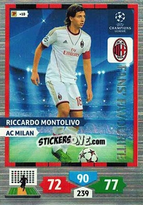 Sticker Riccardo Montolivo - UEFA Champions League 2013-2014. Adrenalyn XL n. 307 - Panini