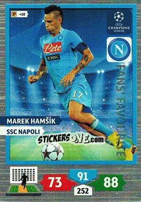 Cromo Marek Hamšík - UEFA Champions League 2013-2014. Adrenalyn XL n. 308 - Panini