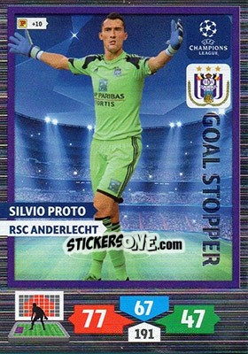 Sticker Silvio Proto - UEFA Champions League 2013-2014. Adrenalyn XL n. 317 - Panini