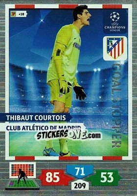 Sticker Thibaut Courtois - UEFA Champions League 2013-2014. Adrenalyn XL n. 318 - Panini