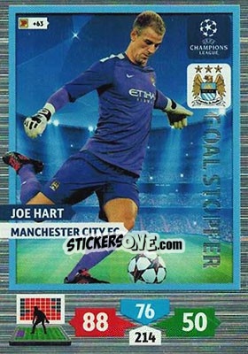 Sticker Joe Hart - UEFA Champions League 2013-2014. Adrenalyn XL - Panini