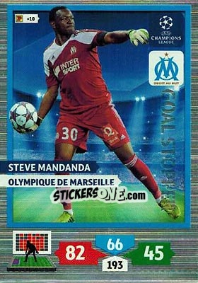 Sticker Steve Mandanda - UEFA Champions League 2013-2014. Adrenalyn XL - Panini