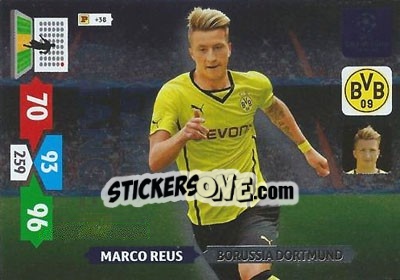 Sticker Marco Reus - UEFA Champions League 2013-2014. Adrenalyn XL n. 338 - Panini