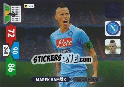 Cromo Marek Hamšík - UEFA Champions League 2013-2014. Adrenalyn XL n. 346 - Panini