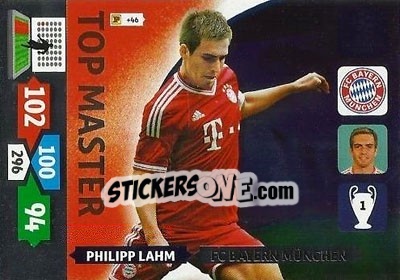 Sticker Philipp Lahm - UEFA Champions League 2013-2014. Adrenalyn XL - Panini