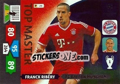 Sticker Franck Ribéry - UEFA Champions League 2013-2014. Adrenalyn XL - Panini