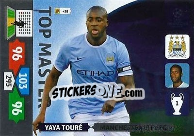 Sticker Yaya Touré - UEFA Champions League 2013-2014. Adrenalyn XL n. 357 - Panini