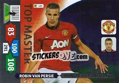 Sticker Robin van Persie - UEFA Champions League 2013-2014. Adrenalyn XL n. 358 - Panini