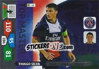 Cromo Thiago Silva - UEFA Champions League 2013-2014. Adrenalyn XL - Panini