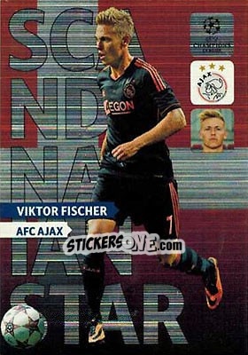 Cromo Viktor Fischer - UEFA Champions League 2013-2014. Adrenalyn XL - Panini