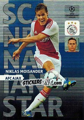 Sticker Niklas Moisander - UEFA Champions League 2013-2014. Adrenalyn XL n. 367 - Panini