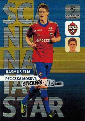 Figurina Rasmus Elm - UEFA Champions League 2013-2014. Adrenalyn XL - Panini