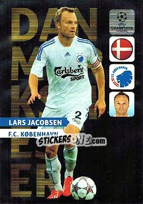 Sticker Lars Jacobsen - UEFA Champions League 2013-2014. Adrenalyn XL n. 372 - Panini