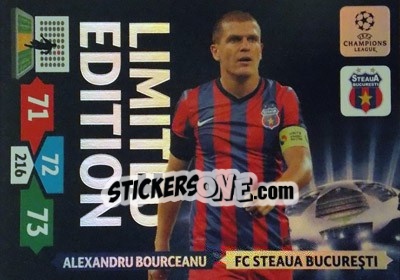 Figurina Alexandru Bourceanu - UEFA Champions League 2013-2014. Adrenalyn XL - Panini