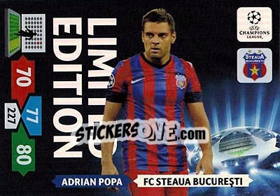 Cromo Adrian Popa - UEFA Champions League 2013-2014. Adrenalyn XL - Panini