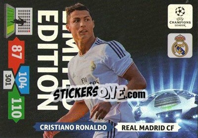 Sticker Cristiano Ronaldo - UEFA Champions League 2013-2014. Adrenalyn XL n. LE-CR - Panini