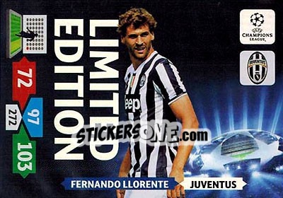 Sticker Fernando Llorente - UEFA Champions League 2013-2014. Adrenalyn XL n. LE-FL - Panini